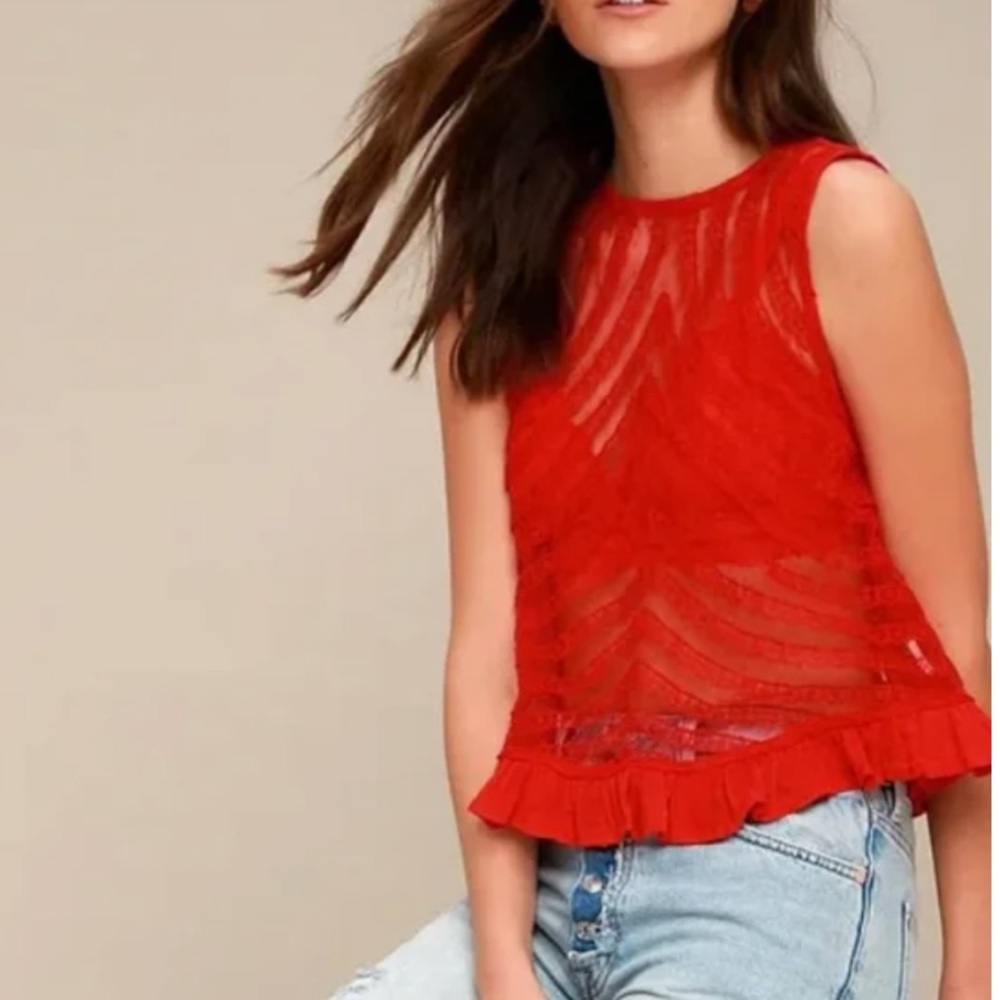 Free People She’s A Doll mesh tank top